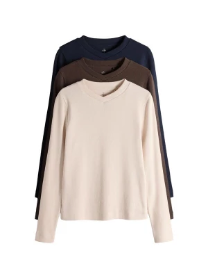 Foto van product The Set Shirt ecru / marine / chocoladebruin
