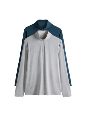 Foto van product The Set Shirt grijs gemêleerd / petrol