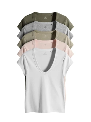 Foto van product The Set Shirt grijs / kaki / olijfgroen / lichtroze / wit