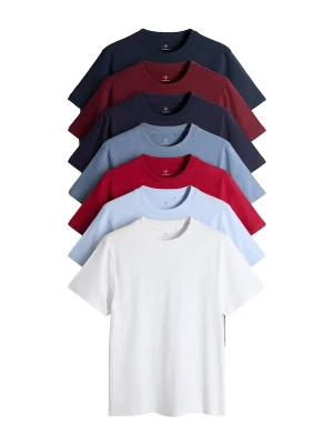 Foto van product The Set Shirt nachtblauw / lichtblauw / vuurrood / wit