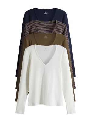 Foto van product The Set Shirt navy / bruin / chocoladebruin / wit
