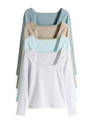 Foto van product The Set Shirt smoky blue / aqua / brokaat / wit