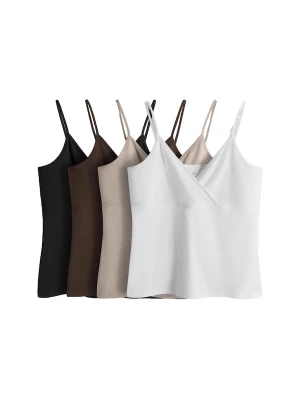 Foto van product The Set Top cappuccino / donkerbruin / zwart / wit
