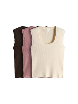Foto van product The Set Top crème / bruin / rosa