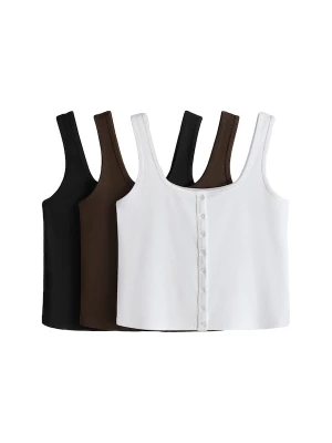 Foto van product The Set Top donkerblauw / zwart / wit