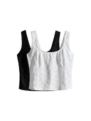 Foto van product The Set Top zwart / wit