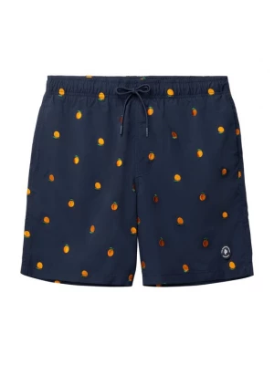 Foto van product The Sunshine Brand Zwemshorts 'Mike' navy / citroen / oranje