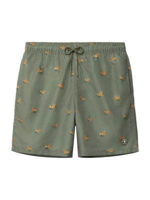 Foto van product The Sunshine Brand Zwemshorts 'Mike' olijfgroen / lichtoranje
