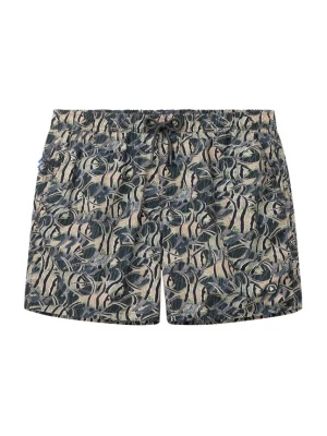 Foto van product The Sunshine Brand Zwemshorts 'Nate' beige / donkerblauw / donkergroen
