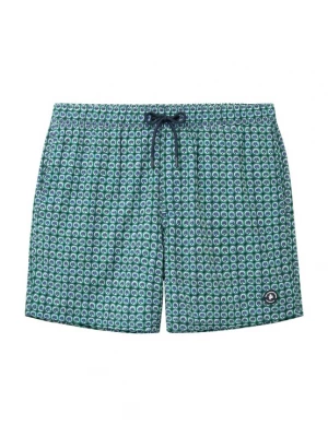 Foto van product The Sunshine Brand Zwemshorts 'Scott Batic Lotus' blauw / jade groen / wit