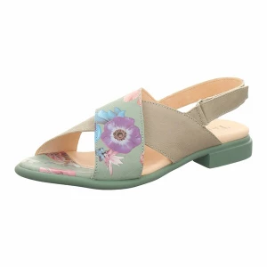 Foto van product THINK! Sandaal kaki / pastelgroen / lila / oudroze