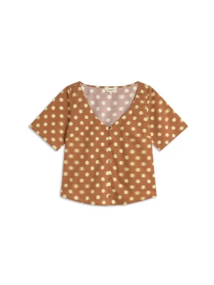 Foto van product Thinking MU Blouse 'LEIA' bruin / natuurwit