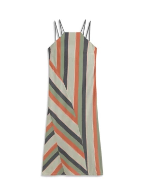 Foto van product Thinking MU Jurk ' HELIA ' marine / pastelgroen / lichtgroen / oranje