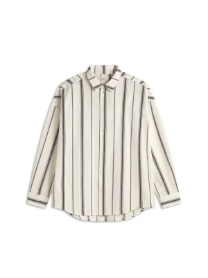 Foto van product Thinking MU Overhemd 'Haru' zwart / offwhite