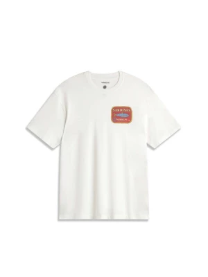 Foto van product Thinking MU Shirt 'Aaron' azuur / oranjerood / wit