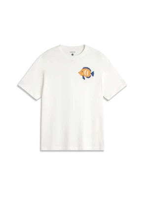 Foto van product Thinking MU Shirt 'Aaron' donkerblauw / lichtoranje / wit