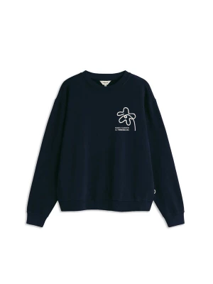 Foto van product Thinking MU Sweatshirt 'Flower Rope' navy / wit