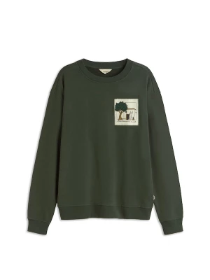 Foto van product Thinking MU Sweatshirt 'Leon' bruin / donkergroen / natuurwit