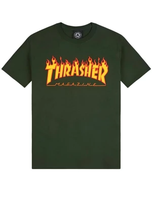 Foto van product THRASHER Shirt 'FLAME' groen