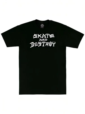 Foto van product THRASHER Shirt 'SKATE AND DESTROY' zwart