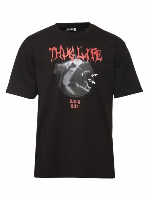 Foto van product Thug Life Shirt 'Dusky' donkergrijs / rood / zwart / wit