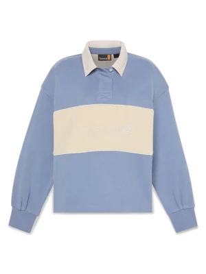 Foto van product TIMBERLAND Sweatshirt 'Lush Rugby Polo' crème / duifblauw / wit
