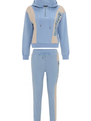 Foto van product Tom Barron Joggingpak beige / blauw / zwart