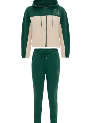 Foto van product Tom Barron Joggingpak crème / groen