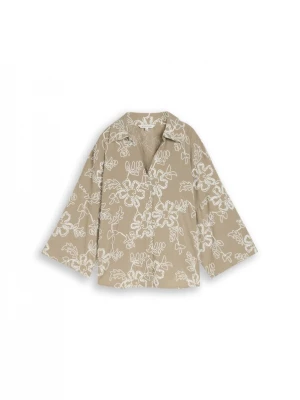 Foto van product TOM TAILOR Blouse kaki / wit
