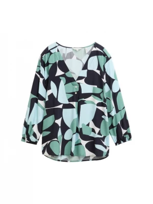 Foto van product TOM TAILOR Blouse lichtblauw / mintgroen / zwart / wit