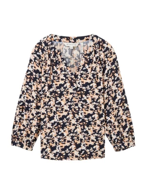 Foto van product TOM TAILOR Blouse navy / pasteloranje / wit