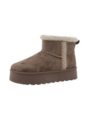 Foto van product TOM TAILOR Boots bruin / lichtgrijs / wit