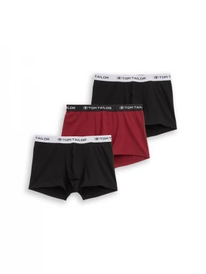 Foto van product TOM TAILOR Boxershorts bordeaux / zwart / wit