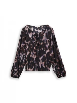 Foto van product TOM TAILOR DENIM Blouse lichtbruin / lichtlila / zwart