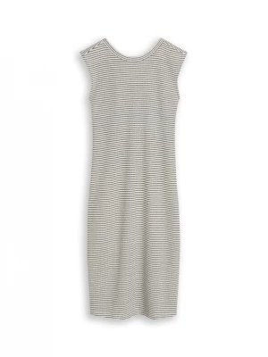 Foto van product TOM TAILOR DENIM Gebreide jurk zwart / wit