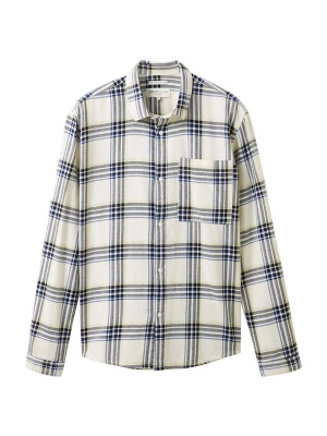 Foto van product TOM TAILOR DENIM Overhemd beige / donkerblauw / zwart