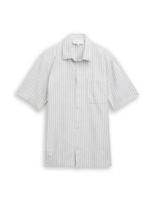 Foto van product TOM TAILOR DENIM Overhemd brokaat / pastelgroen / wit