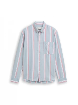 Foto van product TOM TAILOR DENIM Overhemd duifblauw / oudroze / wit