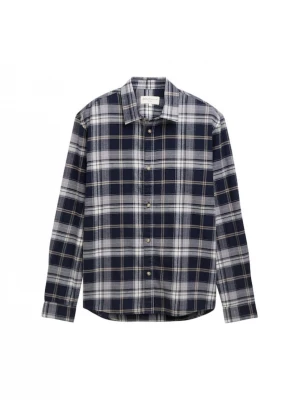 Foto van product TOM TAILOR DENIM Overhemd navy / greige / wit