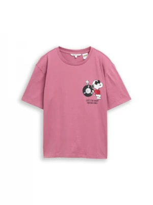 Foto van product TOM TAILOR DENIM Shirt 'Peanuts' pink / zwart / wit