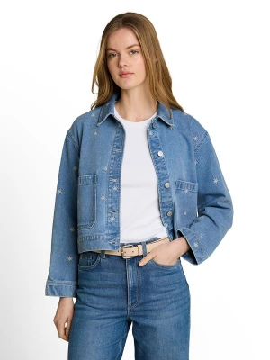 Foto van product TOM TAILOR DENIM Tussenjas blauw denim / geel / wit