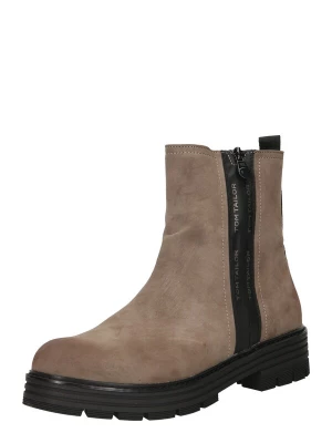 Foto van product TOM TAILOR Enkellaarsjes taupe / zwart