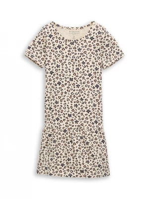 Foto van product TOM TAILOR Jurk beige / lichtbruin / zwart