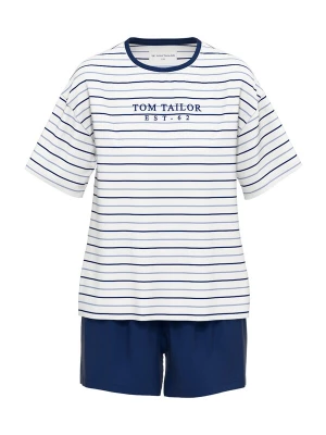 Foto van product TOM TAILOR Korte pyjama 'Charlotte' navy / saffier / wit