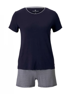 Foto van product TOM TAILOR Korte pyjama donkerblauw / wit