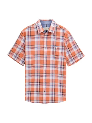 Foto van product TOM TAILOR Overhemd marine / oranje / zwart / wit