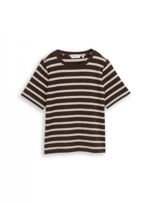 Foto van product TOM TAILOR Shirt crème / donkerbruin