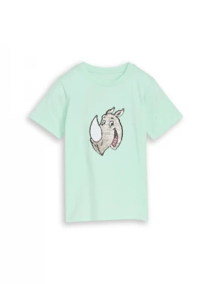 Foto van product TOM TAILOR Shirt grijs / lichtgroen / pastelroze / wit