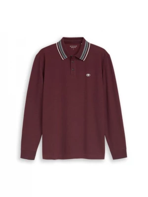 Foto van product TOM TAILOR Shirt lichtgrijs / robijnrood / wit