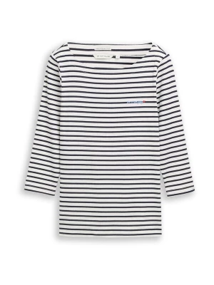 Foto van product TOM TAILOR Shirt navy / offwhite